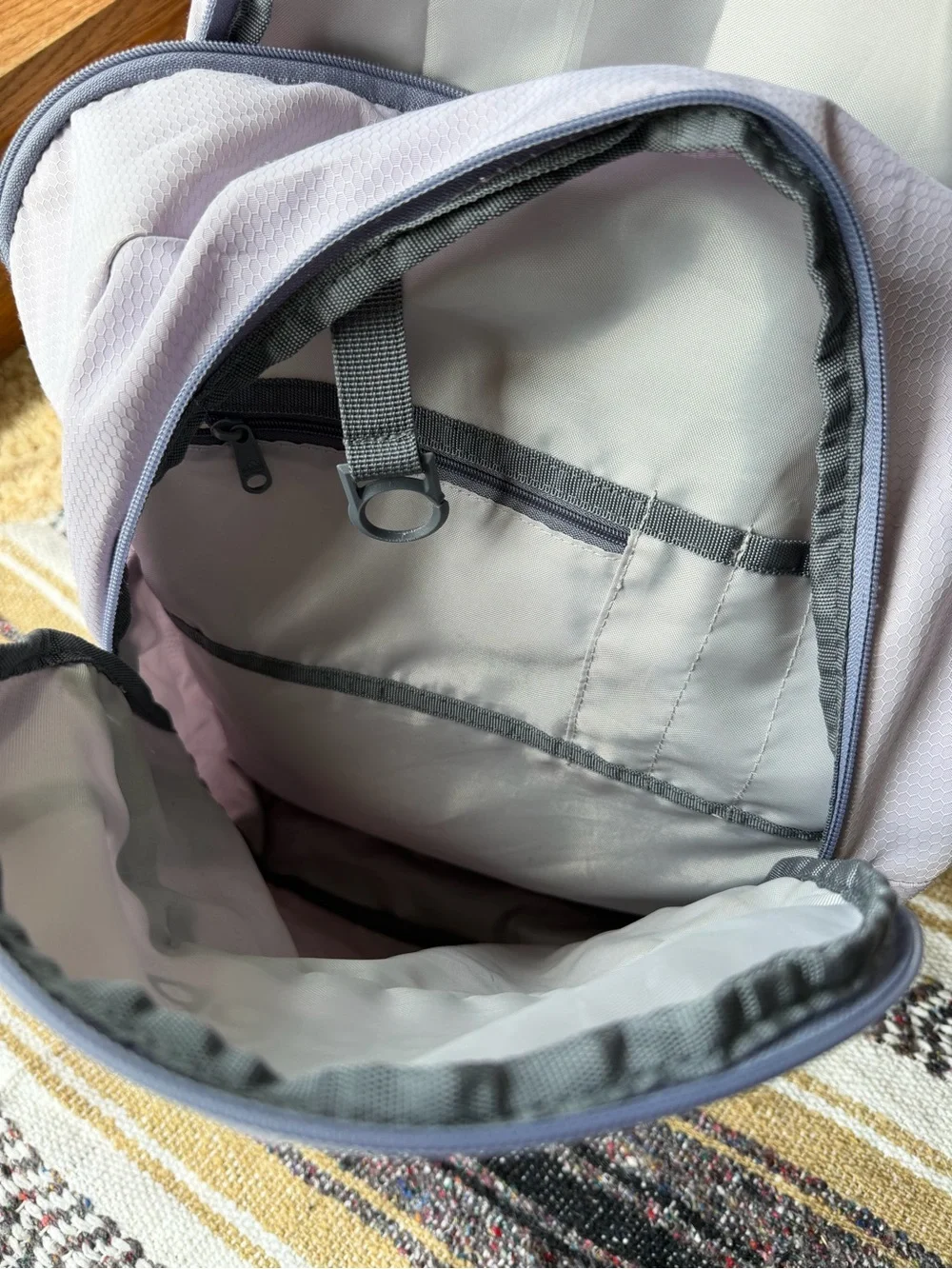 adidas Light Lavender Backpack with Front Organizer Pocket
